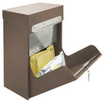 Boîte à colis en acier  Multipack EP3008  fenêtre d'introduction et porte  Marron