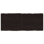 vidaXL Dessus de table bois massif traité bordure assortie