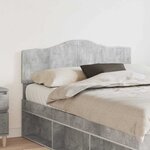 vidaXL Tête de lit Gris béton 120 cm Bois d'ingénierie