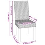 vidaXL Chaise de salle à manger 2 Pièces Naturel 45 x 54 x 93 cm