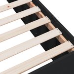 vidaXL Cadre de lit sans matelas noir 90x190 cm