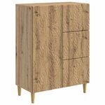 vidaXL Buffet Chêne artisanal 66 x 34 5 x 90 cm Bois d'ingénierie