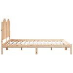vidaXL Cadre de lit extra long sans matelas 140x210 cm bois massif