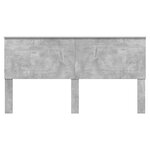 vidaXL Tête de lit Gris béton 200 cm Bois d'ingénierie