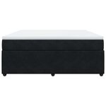 vidaXL Sommier à lattes de lit avec matelas Noir 180x200 cm Velours