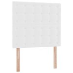 vidaXL Lit de Rangement Blanc pur 100 x 200 cm Cuir synthétique