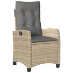 vidaXL Ensemble à manger de jardin et coussins 3 Pièces mélange beige
