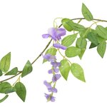 vidaXL Guirlandes de fleurs de Noël 6 Pièces violet 200 cm