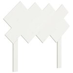vidaXL Tête de lit Blanc 92x3x81 cm Bois massif de pin