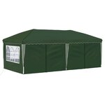 vidaXL Tente de fête pop-up 575 x 288 x 245 cm Vert