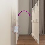 vidaXL Tête de lit murale Blanc 127 5x3x80 cm Bois massif de pin