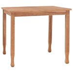 vidaXL Ensemble à manger de jardin 5Pièces avec coussins bois teck solide