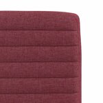 vidaXL Chaises à manger lot de 2 rouge bordeaux tissu