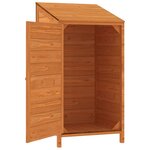 vidaXL Remise de jardin Marron 55x52x112 cm Bois de sapin solide