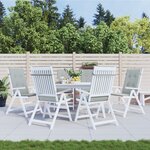 vidaXL Coussins de chaise à dossier haut lot de 6 gris clair mélangé