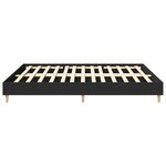 vidaXL Cadre de lit sans matelas noir 180x200 cm bois d'ingénierie