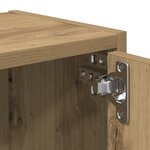 vidaXL Bibliothèque chêne artisanal 40x24x102 cm bois d'ingénierie