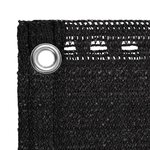 vidaXL Écran de balcon Noir 120x300 cm PEHD