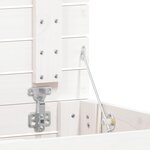 vidaXL Panier à linge blanc 44x44x66 cm bois massif de pin