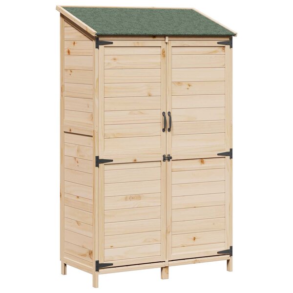 vidaXL Abri de jardin Naturel 106 5 x 56 x 176 cm Bois de Sapin Massif