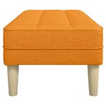 vidaXL banc Jaune foncé 113 x 57 x 39 cm tissu