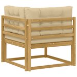 vidaXL Canapé d'angle extérieur Polyester Blanc