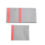 Bloc Vendeur À Bande Couleur 100 Feuillets Double Numérotage - Format 6  6x13 5 Cm - Rouge - X 50 - Exacompta