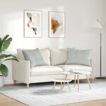 vidaXL Coussins de canapé 2 Pièces Gris clair 70 x 50 cm