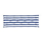 vidaXL Coussins de banc de jardin lot de 2 rayures bleues et blanches
