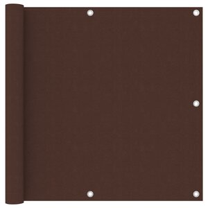 vidaXL Écran de balcon Marron 90x400 cm Tissu Oxford