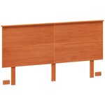 vidaXL Tête de lit cire marron 160 cm bois massif de pin