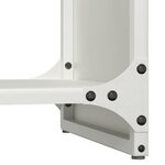 vidaXL Portant de bois chauffage blanc 40x30x80 cm