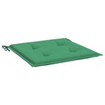 vidaXL Coussins de chaise jardin lot de 2 vert 40x40x3 cm tissu oxford
