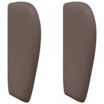 vidaXL Oreille de tête de lit Marron 40 x 23 x 6 cm Mousse et PVC