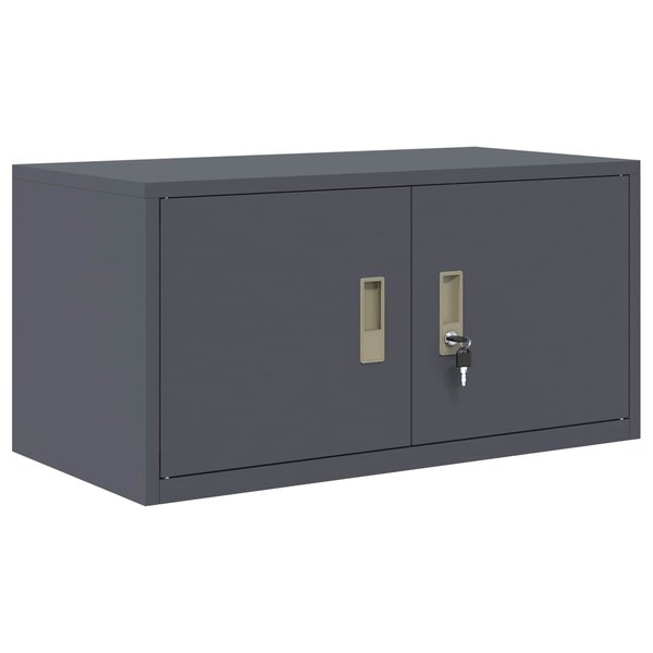 vidaXL Armoire de rangement Anthracite 80 x 40 x 40 cm Acier