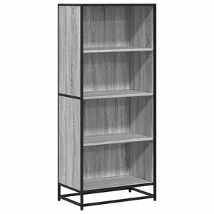 vidaXL Bibliothèque sonoma gris 60x35x139 cm bois d'ingénierie