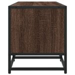 vidaXL Meuble TV chêne marron 100x35x41 cm bois d'ingénierie et métal
