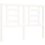 vidaXL Cadre de lit sans matelas blanc 120x200 cm bois massif
