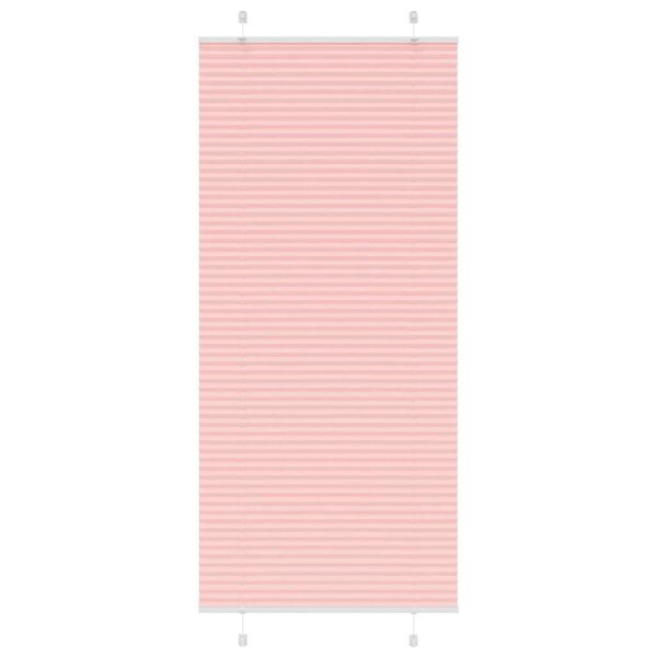 vidaXL Store plissé rose 85x200 cm largeur du tissu 84 4 cm polyester