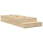 vidaXL Cadre de lit de rangement Chêne Sonoma 80x200 cm