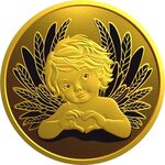 Pièce de monnaie en Or 1 Dollar g Millésime 2025 LITTLE ANGEL BROTHER