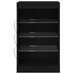 vidaXL Buffet Chêne noir 41 x 37 x 67 cm Bois d'ingénierie