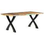 vidaXL Table de salle à manger 180x90x76cm Bois de récupération solide