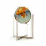 Globe terrestre lumineux sur pied Ø 50 cm - Steel Blue