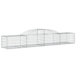 vidaXL Panier de gabions arqué 300x50x40/60 cm Fer galvanisé