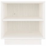 vidaXL Tables de chevet 2 Pièces Blanc 40x34x40 cm Bois de pin solide