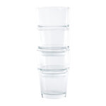 Gobelet empilable olympia 200 ml - lot de 12 -  - verre trempé x96mm