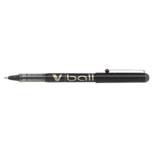 Stylo roller v ball vb7 encre liquide pte métal moyenne noir x 12 pilot