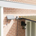 vidaXL Auvent Rétractable Vert et jaune 600 ×300 cm tissu