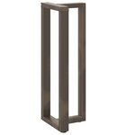 vidaXL Pieds de table de bar en forme de T  2 pièces  noir  50 x 35 x (110-111) cm  acier